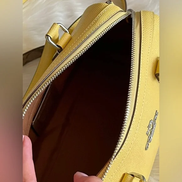 💰SOLD - CH322 - Coach Rowan Satchel with Signature Canvas Detail - Picture 9 of 12